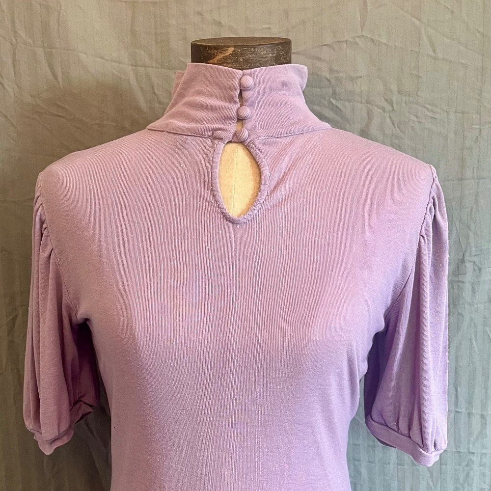 Purple Collared Blouse